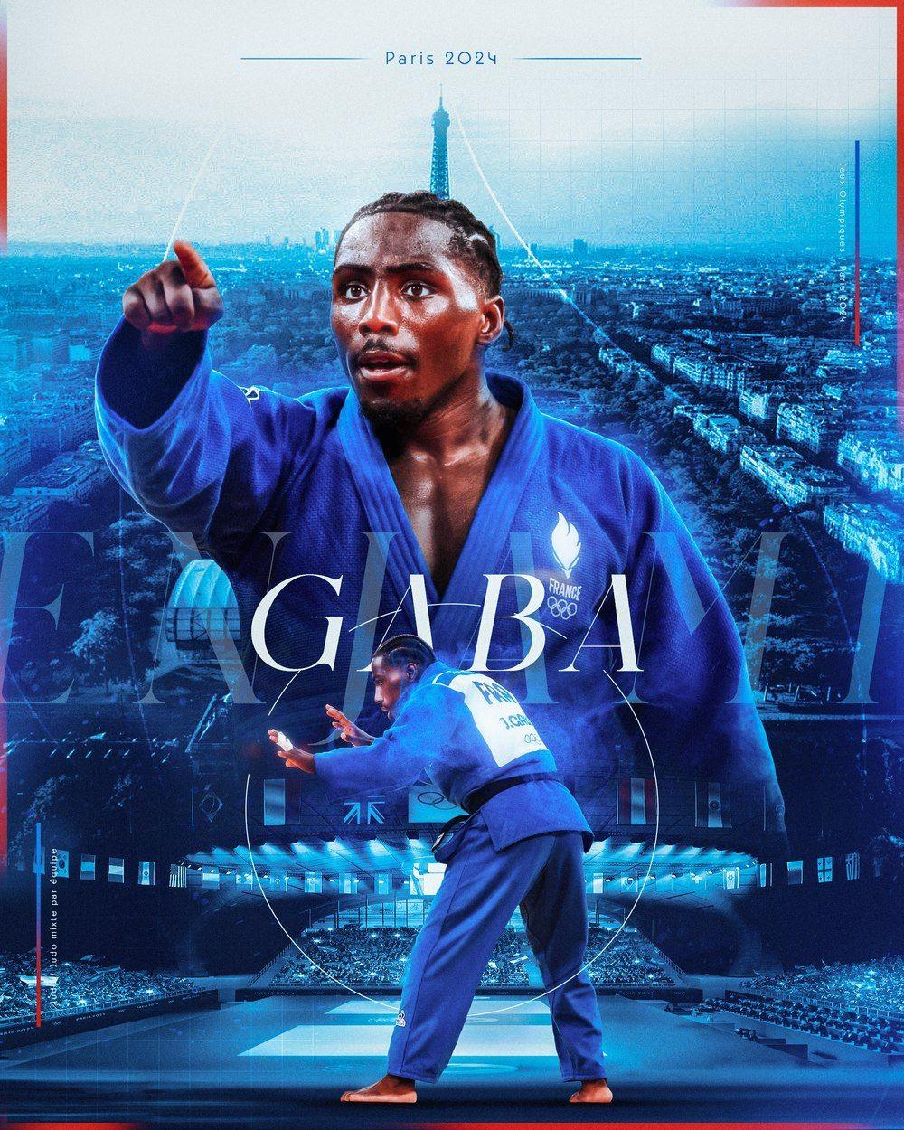 Affiche Joan-Benjamin Gaba, judoka aux Jeux Olympiques de Paris 2024