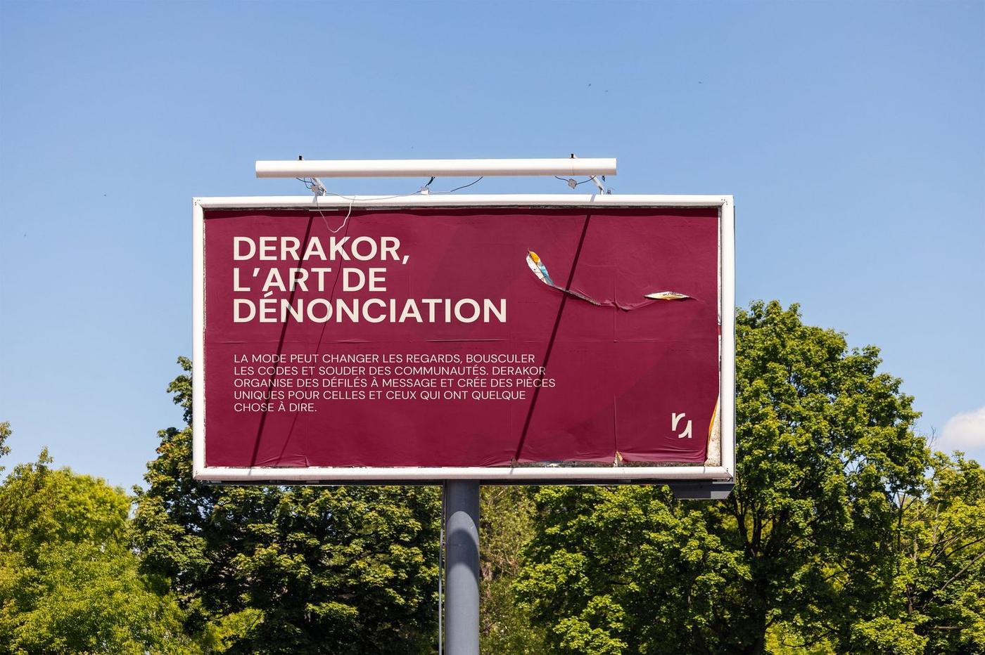 Affiche urbaine Derakor, l'art de dénonciation
