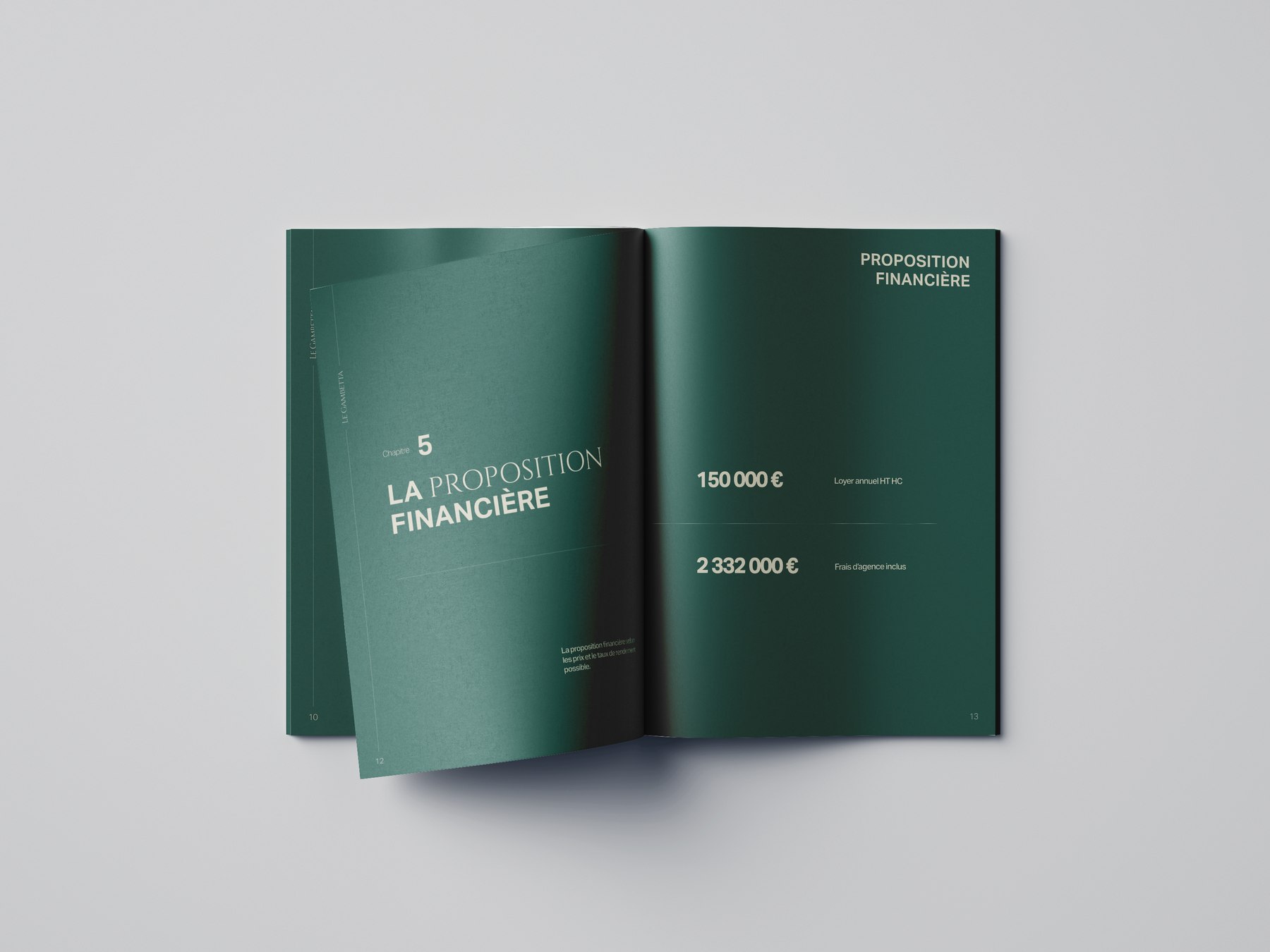 Chapitre de la proposition financière